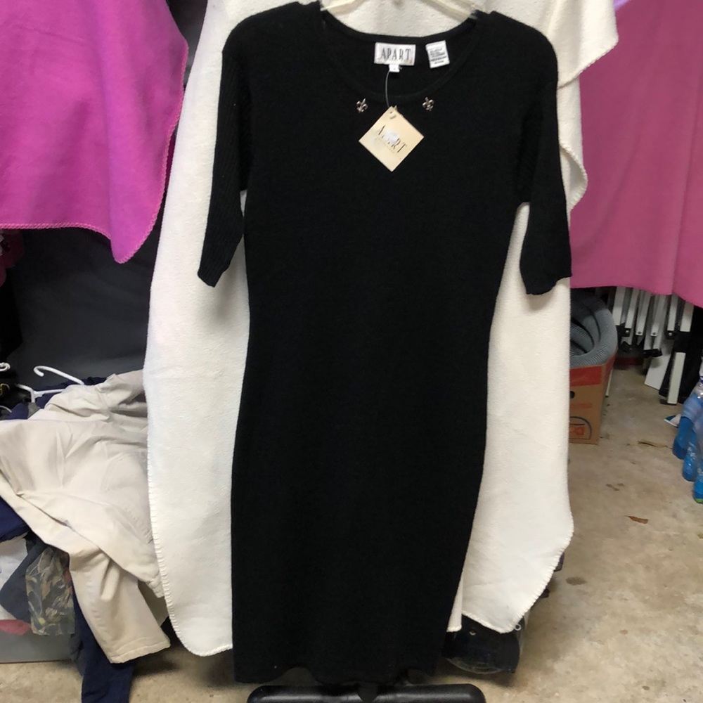 Black sweater dress